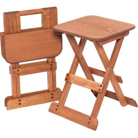 Resim Genel Markalar Ahşap Katlanır Tabure-Kamp Taburesi 