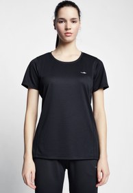 Resim Lescon Siyah Kadın Kısa Kollu T-shirt 22s-2204-22b 