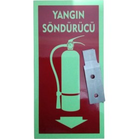 Resim Miralaz Ticaret Yangın Tüpü 6 kg Kuru Kimyevi Tozlu Levhalı 4 Askı Aparatlı 