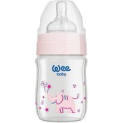 Resim Wee Baby Klasik Geniş Ağızlı Isıya Dayanıklı Cam Biberon 0-6 ay Kod 139 