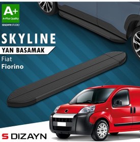 Resim S-dizayn Fiat Fiorino Skyline Siyah Yan Basamak 173 Cm 2008 Üzeri A+ Kalite 