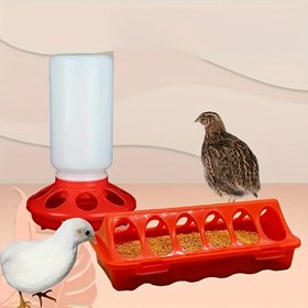 Resim Rutin tavuk yetiştirme yemliği, püskürtmeciye karşı yem kutusu, bıldırcın, civciv, güvercin yemi kabı, çok amaçlı ve dayanıklı kuş besleme havuzu, kuş mama tepsisi, papağan maması dağıtıcı 