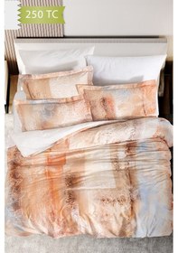 Resim Varol 250 Tc Bambu Karışımlı Pamuk Saten Nevresim Takımı Tek Kişilik - Delmore Çok Renkli 