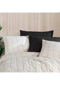 Resim Zebra Casa Elisa Çift Kişilik 6 Parça Yatak Örtüsü Seti / Siyah 