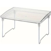 Resim Sinuoshop 1 Kat Transparan Katlanır Akrilik Makyaj Organizer Kozmetik Saklama Ünitesi 