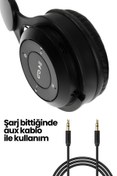 Resim Polygold Tavşan Kulaklı Bluetooth Kablosuz Kulaklık Rengarenk Işıklı Çocuk Kulaklığı Kablolu/ 