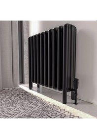Resim Lojimax Alüminyum Ayaklı Yatay Radyatör Grande Lux 700x1025mm 16 Dilim Mat Antrasit Gri 3046 W Yüksek Isıl Güç -800 