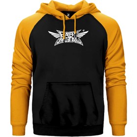 Resim Babymetal Logo Çift Renk Reglan Kol Sweatshirt / Hoodie - S / Sarı 