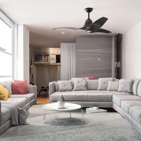 Resim HUNTER FAN Stingray Granit - 152 cm . Dc Motor Aydınlatmalı ve Uzaktan Kumandalı Tavan Vantilatörü 