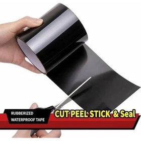 Resim TeknoKapsül Koli Bandı, 10 cm x 150 cm Kauçuklu Su Geçirmez Bant, Elektrik Bandı, Yapışkanlı Yalıtım Bandı, Güçlü Yapıştırıcı ve Suya Dayanıklı Yüzey, Iç/dış Mekan Kaydırmaz Koli Bandı 