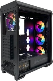Resim Dark Guardian 4x12cm FRGB Led Fanlı Cam Yan Panelli USB 3.0 Bilgisayar Kasası (DKCHGUARDIAN) 
