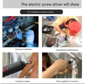 Resim USB Elektrikli Tornavida Pil Şarj Edilebilir Tornavida (Yurt Dışından) 