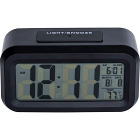 Resim Dijital Saat - LCD Zaman Göstergeli / Siyah 