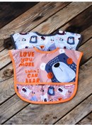 Resim Bear's Desenli 2'li Kombin Kolsuz Mama Önlüğü Çok Renkli 