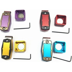 Resim Fastbuy Magneetik Metal Bilardo Krem Tutucu - Kare Desen Altın/siyah - Dayanıklı Korumalı Aksesuar 