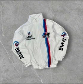 Resim Lushen BMW Retro Motorcu Yağmurluk Rüzgarlık İnce Ceket 