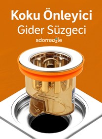 Resim adornazzle Koku Önleyici Gider Süzgeci, Böcek Önleyici Lavabo Gider Aparatı, Duş Gideri Koku Önleyici 