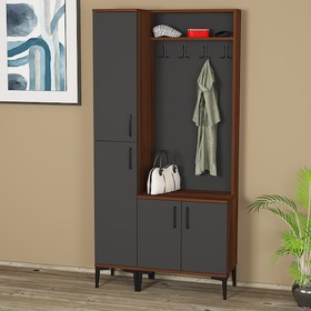 Resim Kalenderdekor1 Kalender Dekor Rose-1-3 Rs07 Portmanto Vestiyer Ayakkabılık 