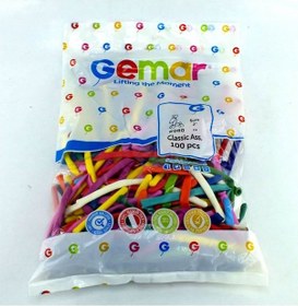 Resim Gemar - 100 Adet Renkli Sosis Balon 
