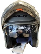 Resim NCR MOTORSİKLET KASKI NCR NARDO GRİ RENK KASK ÇENE AÇILIR - TAM KASK VİZÖRLÜ 