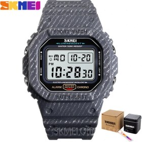 Resim Hanyang Gri Kutu ile Skmeı Açık Spor Izle Erkekler Dijital Saat 5bar Su Geçirmez Çalar Saat Kovboy Askeri Moda Saatler Relogio Masculino 1471 (Yurt Dışından) 