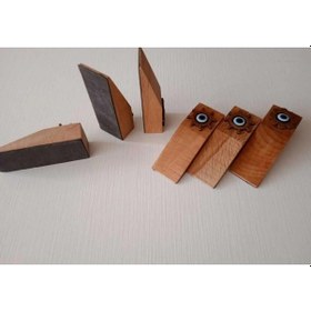 Resim 5 Adet Ahşap Kapı Stoperi Kapı Tutucu Takoz Durdurucu Nazar 