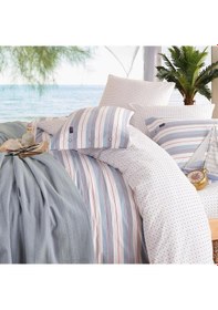 Resim Blue Marine Tek Kişilik Nevresimli Pike Takımı Aura Mavi Mavi 