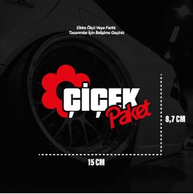 Resim ARONA Çiçek Paket Sticker Evrensel Sticker Etiket Modeli 