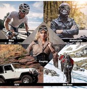 Resim Vintage Pilot Tarzı Cruiser Scooter Motosiklet Gözlükleri Yarım Kask İçin Çok Renkli Sayfalar 