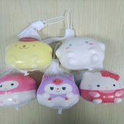 Resim Sanrio Sanat Eseri, 5 Parça Set, Sevimli Çanta Süsü, İç Sıkıntısın Gidericisi Tatil Hediyeleri Araba ve Ev Dekorasyonu Şık ile Asılabilir Aksesuar Kawaii ürünler Anime Tutkunları 5 şanslı tasarım 