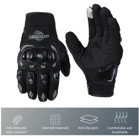 Resim Jokmae Motocross Eldiveni Kadın Erkek - Motor & Bisiklet Yaz/kış Spor Eldiven Siyah 