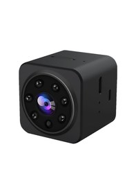 Resim Wezone Siyah Mini Wifi Güvenlik Kamerası 1080p: İki Yönlü Konuşma, İnfrafed Yakın Vizyon, Hareket Algılama Ve Dahili Li-poly Batarya 