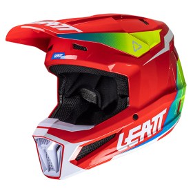 Resim Motosiklet kros enduro kask Leatt Moto 2.5 V25 kırmızı fluo XXL 