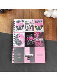 Resim Black Pink Tasarımlı Konuşan Ajanda Çok Renkli 
