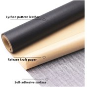 Resim Sones 30x137 Cm Kendinden Yapışkanlı Deri Kanepe Tamir Yaması Araba Koltuğu Pvc Deri Etiket Kırmızı 