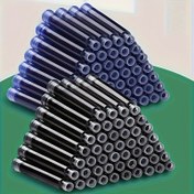 Resim 60 adet 3.4mm Dolma Kalem Mürekkep Kartuşu - Karışık Renkler (Kırmızı, Siyah, Mavi) - Okul ve Ofis Kullanımı için Premium Evrensel Dolum Tüpleri 