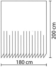 Resim Banyo Perdesi 1x180x200 Tek Kanat Duş Perdesi Halka Hediyeli Duşakabin Perdesi 4961 Pembe 