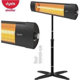 Resim Simfer Dysis Thermal HTR-7407 Infrared Elektrikli Soba Isıtıcı 2300 Ayak Dahil 