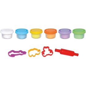 Resim 6'lı Polybag Oyun Hamur Seti 168 Gr. - Oyun Hamuru Seti - Hamur Setleri - Hamur Kalıpları Renkli 