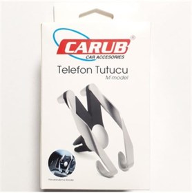 Resim Carub Telefon Tutucu Ayarlı Havalandırma Silver Br5901046 (546191821) 