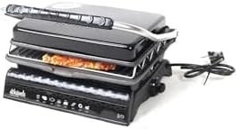 Resim dökümix Ultra Plus Organik Demir Döküm Izgara& Tost Makinası Gri Izgara Aparatlı,Fırçalı,Yağdanlık 