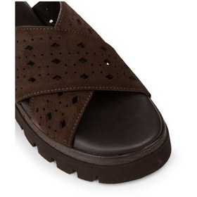 Resim Deery Kadın Hakiki Süet Kahverengi Sandalet - 22302zkhvc01 