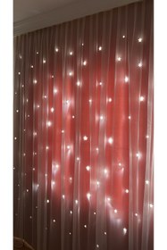 Resim Star Yıldızlı Blackout Perde Pembe 