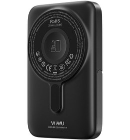 Resim Wiwu Wi-p077 Pionner Serisi Wireless Şarj Ve Pd 20w Hızlı Şarj Standlı Powerbank 15w 10000mah Siyah Siyah 