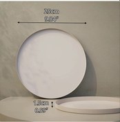 Resim Willowhaven Krem Bej 25x25 Cm Şık Metal Tepsi Çok Amaçlı Ev Organizasyon 