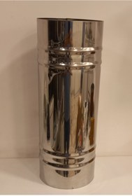 Resim RENUZU Soba Borusu Çap 13 cm Derinlik 35 cm Paslanmaz Krom Çelik 430 