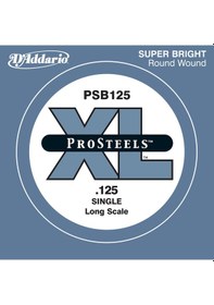 Resim D'addario Psb125 Bas Gitar Tek Tel. Si . Pro Steels. 0.125 Gauge 