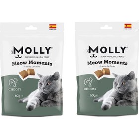 Resim Molly Meow Moments Choosy Seçici Kediler İçin Ödül Maması 60 G X 2 Adet 