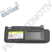 Resim Arteon Sağ Güneşlik 5g0857552db Siyah 2013-2017 