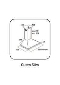 Resim Alveus Gusto Duvar Tipi 60 CM Davlumbaz 